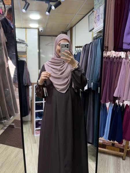 فستان كلوش مع جياب